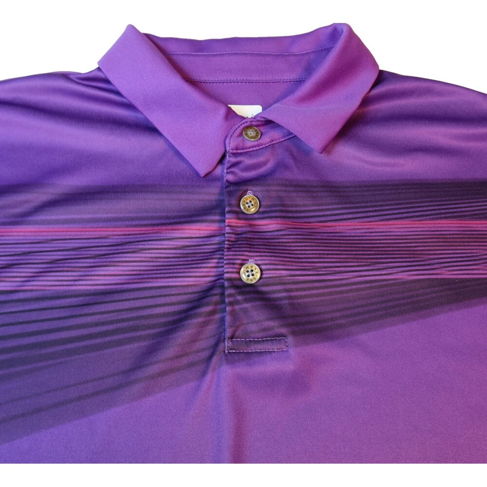 GRANDSLAM Golf Polo Shirt Mens Size Large Purple Short Sleeve Performance